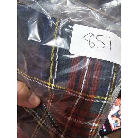 J. Crew Blouse Womens Size XXS Stewart Tartan Plaid Ruffle Short Sleeve Top (851 - Picture 4 of 5